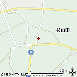秋田県大仙市杉山田杉山田21周辺の地図