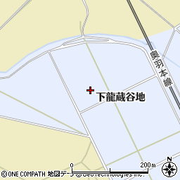 秋田県大仙市神宮寺下龍蔵谷地周辺の地図