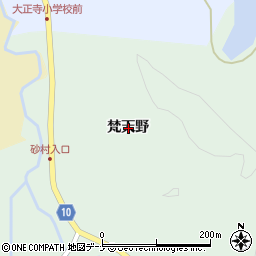 秋田県秋田市雄和碇田梵天野周辺の地図