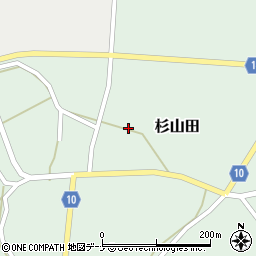 秋田県大仙市杉山田後田30周辺の地図