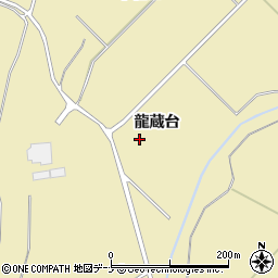 秋田県大仙市北楢岡龍蔵台周辺の地図
