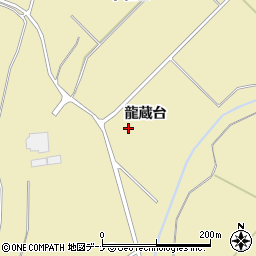 秋田県大仙市北楢岡（龍蔵台）周辺の地図