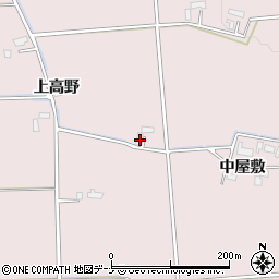 秋田県大仙市清水中屋敷2周辺の地図