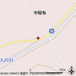 秋田県大仙市大沢郷宿中屋布21周辺の地図