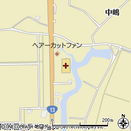 コメリハード＆グリーン大仙神岡店周辺の地図
