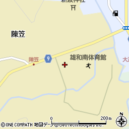 秋田県秋田市雄和神ケ村陳笠262周辺の地図