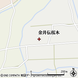 秋田県大仙市太田町太田金井伝桜木63周辺の地図