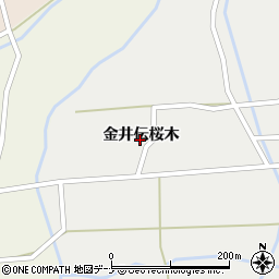 秋田県大仙市太田町太田金井伝桜木45周辺の地図