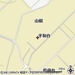 秋田県大仙市北楢岡平和台周辺の地図