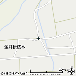 秋田県大仙市太田町太田金井伝桜木37周辺の地図