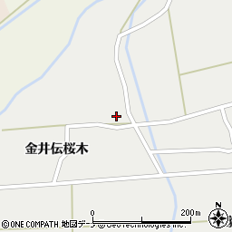 秋田県大仙市太田町太田金井伝桜木39周辺の地図