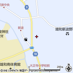 秋田県秋田市雄和新波樋口周辺の地図
