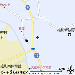 秋田県秋田市雄和新波（樋口）周辺の地図