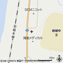 秋田県由利本荘市岩城二古向村31-2周辺の地図