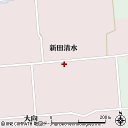 秋田県大仙市清水中田周辺の地図
