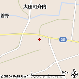 秋田県大仙市太田町斉内杉元84周辺の地図