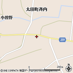 秋田県大仙市太田町斉内杉元39周辺の地図