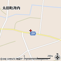 秋田県大仙市太田町斉内杉元76-1周辺の地図