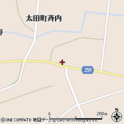 秋田県大仙市太田町斉内杉元周辺の地図