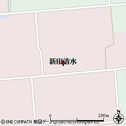 秋田県大仙市清水新田清水周辺の地図