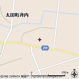 秋田県大仙市太田町斉内杉元56-2周辺の地図