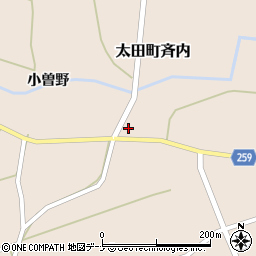 秋田県大仙市太田町斉内杉元2周辺の地図