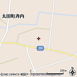 秋田県大仙市太田町斉内杉元71周辺の地図