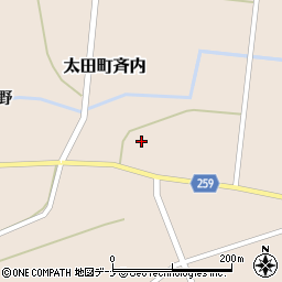 秋田県大仙市太田町斉内杉元56-4周辺の地図