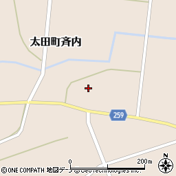 秋田県大仙市太田町斉内杉元57周辺の地図