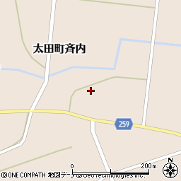 秋田県大仙市太田町斉内杉元57-1周辺の地図