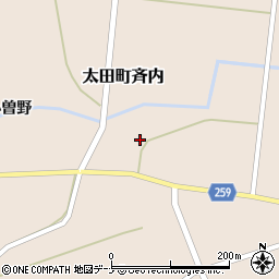 秋田県大仙市太田町斉内杉元50周辺の地図
