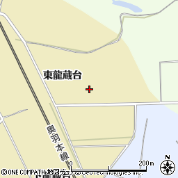 秋田県大仙市北楢岡東龍蔵台周辺の地図