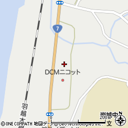 秋田県由利本荘市岩城二古向村周辺の地図