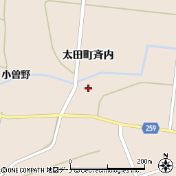 秋田県大仙市太田町斉内杉元48周辺の地図