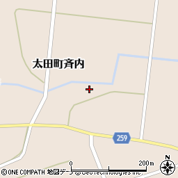 秋田県大仙市太田町斉内杉元59周辺の地図
