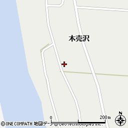 秋田県大仙市木原田木売沢周辺の地図