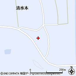 秋田県秋田市雄和新波周辺の地図