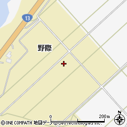 秋田県大仙市北楢岡野際周辺の地図