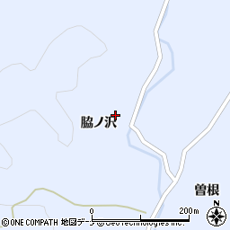 秋田県秋田市雄和繋脇ノ沢周辺の地図