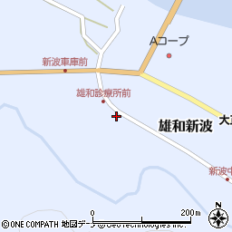秋田県秋田市雄和新波本屋敷173周辺の地図