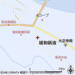 秋田県秋田市雄和新波本屋敷194-1周辺の地図