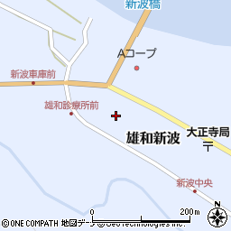 秋田県秋田市雄和新波本屋敷194周辺の地図