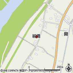 秋田県大仙市長野続橋周辺の地図