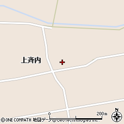 秋田県大仙市太田町斉内上斉内周辺の地図