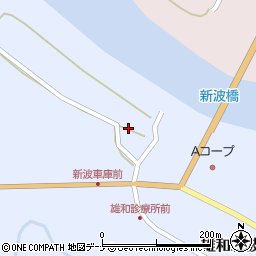 秋田県秋田市雄和新波新町157-5周辺の地図