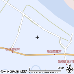 秋田県秋田市雄和新波（新町）周辺の地図