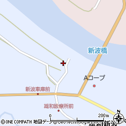 秋田県秋田市雄和新波新町151周辺の地図