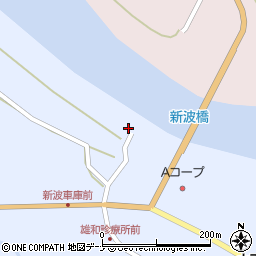 秋田県秋田市雄和新波新町151-1周辺の地図