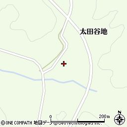秋田県大仙市土川太田谷地一本杉周辺の地図