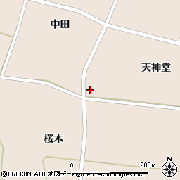 秋田県大仙市太田町斉内天神堂34周辺の地図